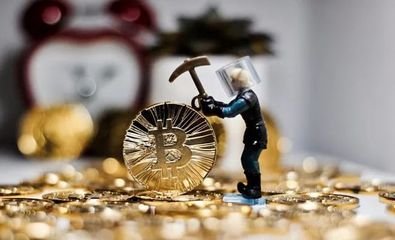 A bustling mining farm with numerous rigs in operation